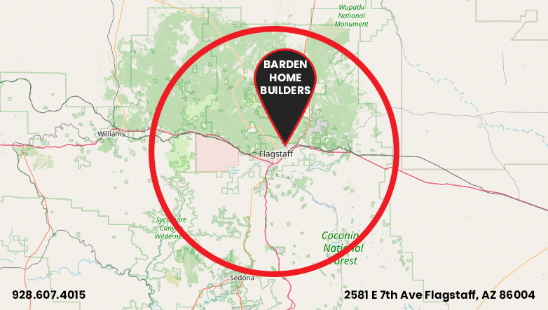 Barden Service Area Map